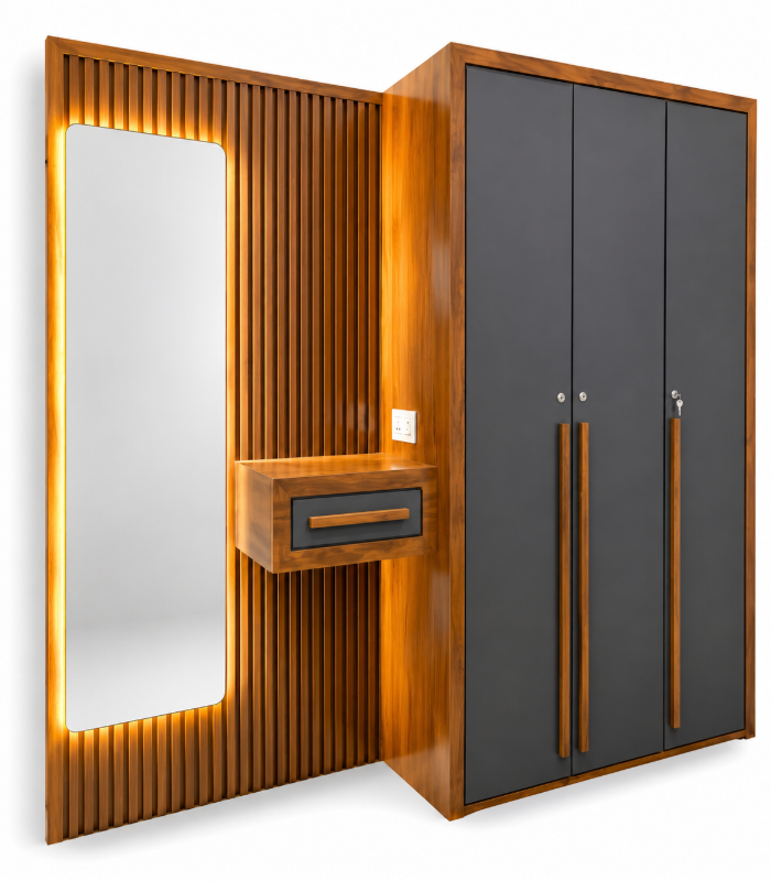 Buy wardrobe in kakkanad 4 Door Wardrobe - Image 1