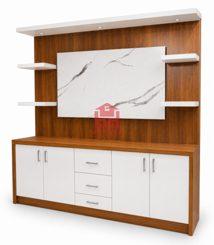 wooden tv unit