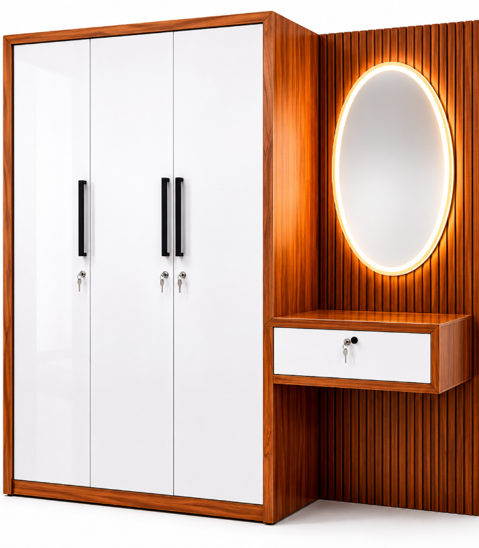 furniture shop in kakkanad 4 Door Wardrobe - Image 1