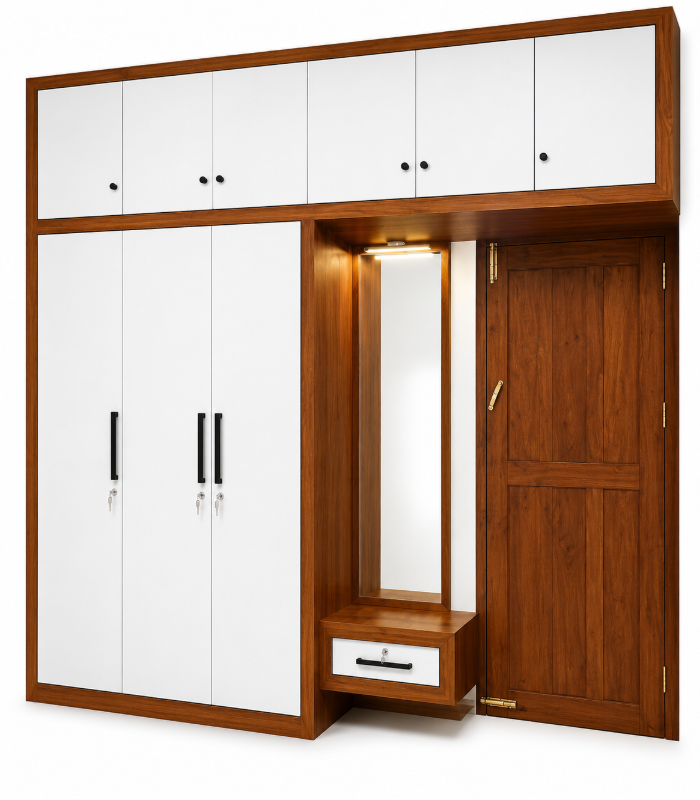 furniture shop kakkanad 4 Door Wardrobe - Image 1